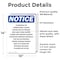 Signmission Flammable Or Combustible Liquids OSHA Notice Sign, Vinyl Decal, 10in W x 14in L, 2PK OS-2PACK-NS-D-1014-V-12775 - alternate 4